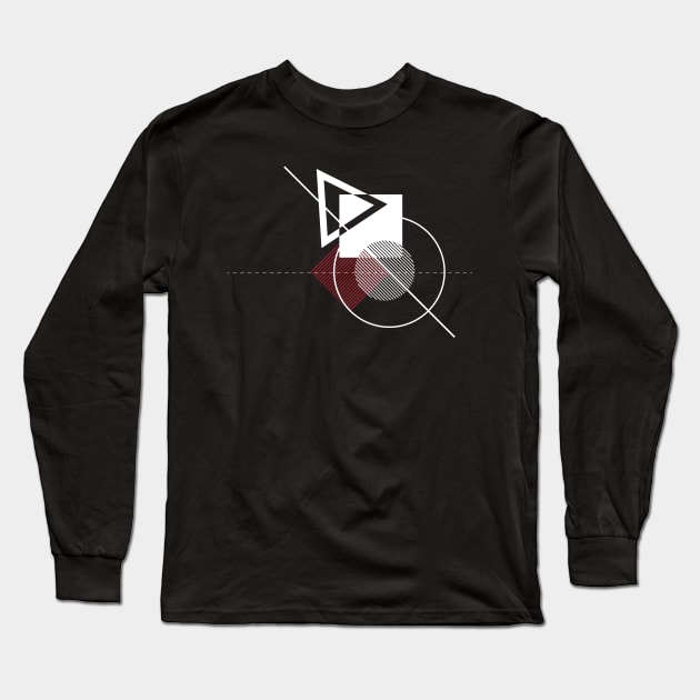 Minimal geometric art Long Sleeve T-Shirt by TKDoodle